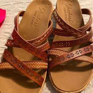 Brown wedges/sandals